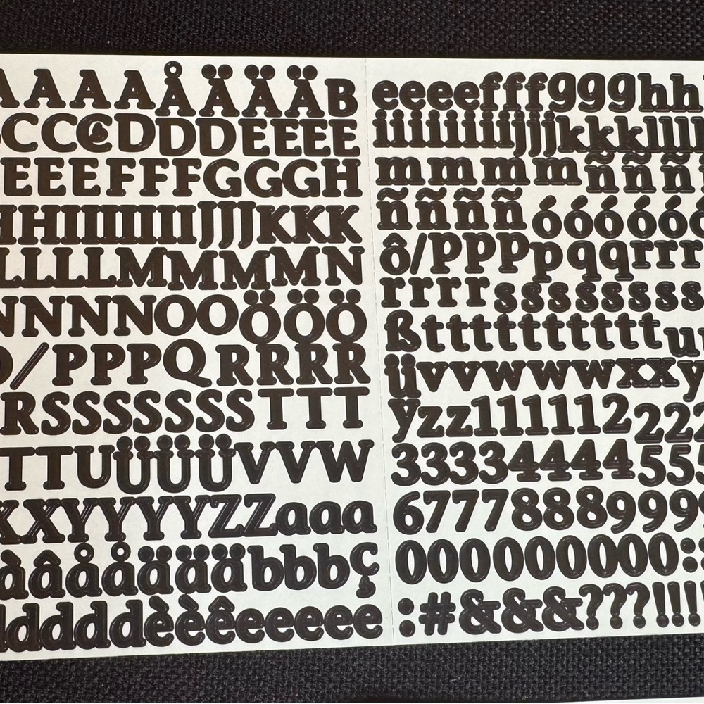 Creative Memories Mini ABC/123 Stickers Set Lot of 4 Scrapbooking - Picture 3 of 4